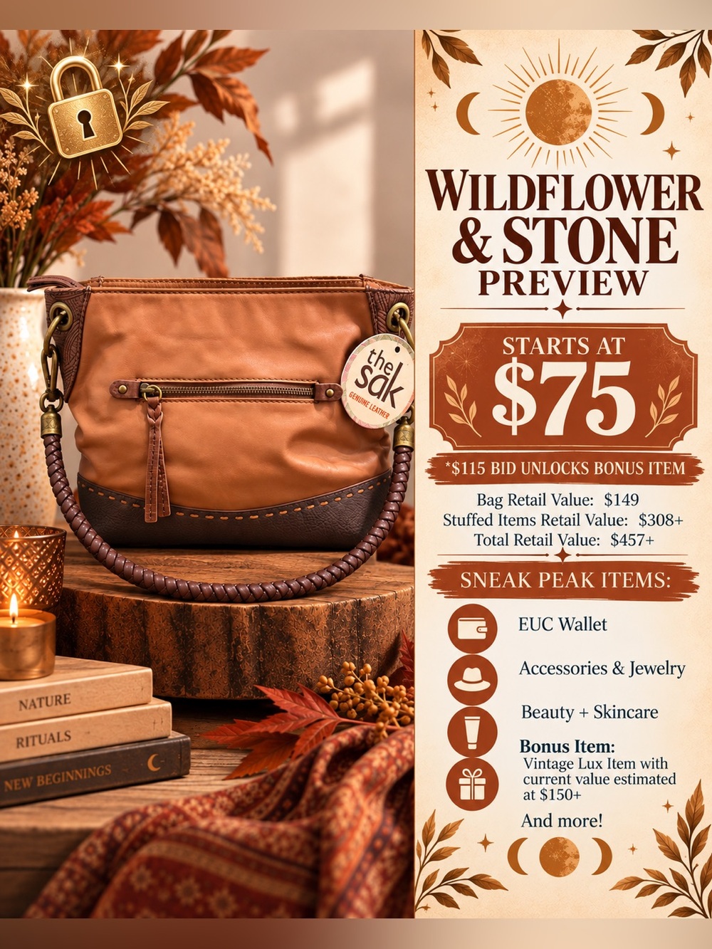 Wildflower & Stone Mystery Stuffed Bag ✨